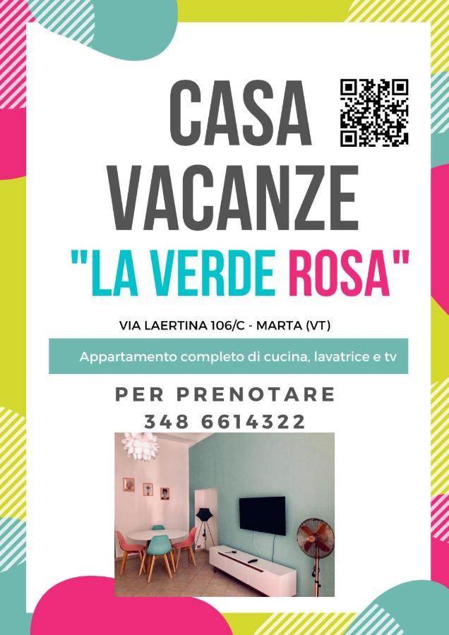 La Verde Rosa - Casa Vacanze A Due Passi Dal Lago 마르타 외부 사진